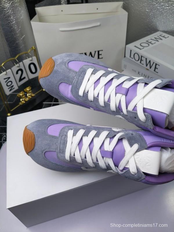 LOEWE High-Top German Training Sneakers Retro Casual White Shoes - LY00330