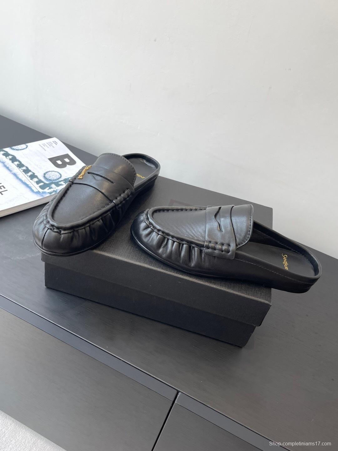 Saint Laurent Classic Loafer Mule Flats - KFY00320