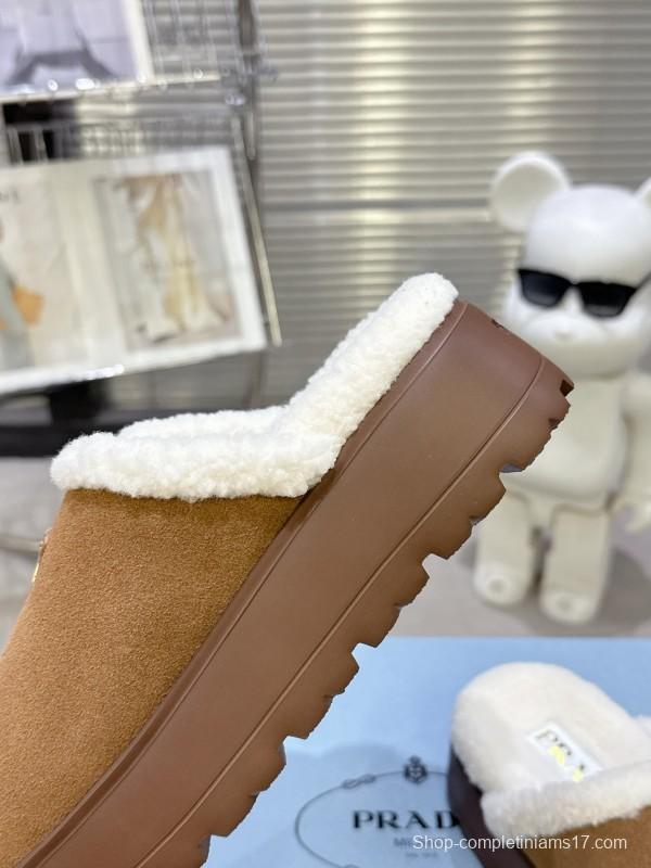 Prada Spring/Summer 2025 Iconic Shearling Slippers - KFY00280