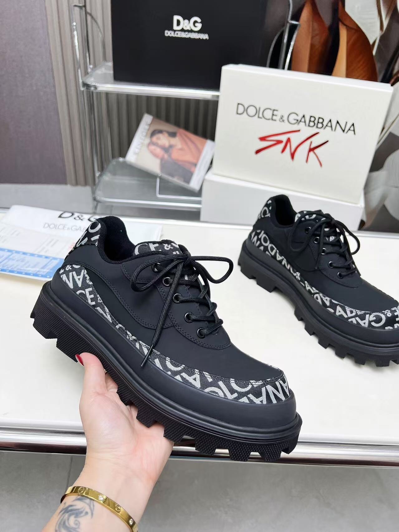 D&G Chunky Derby Casual Big Head Shoes - AS00340