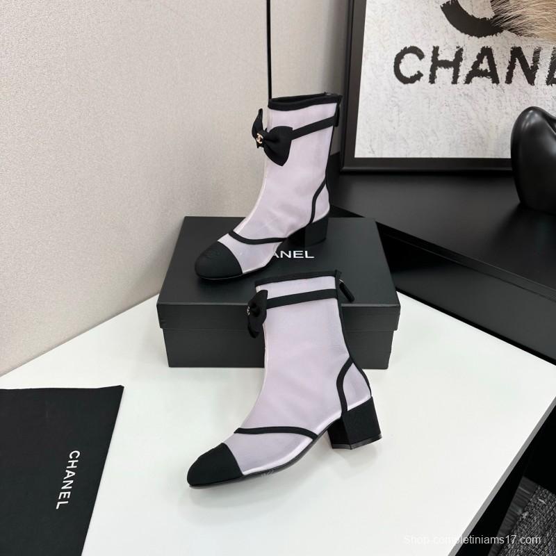 Chanel Classic Bow Ankle Boots - LY00