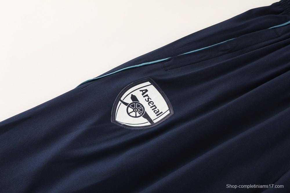 25/26 Arsenal Blue Full Zipper Jacket+Long Pants S-3XL