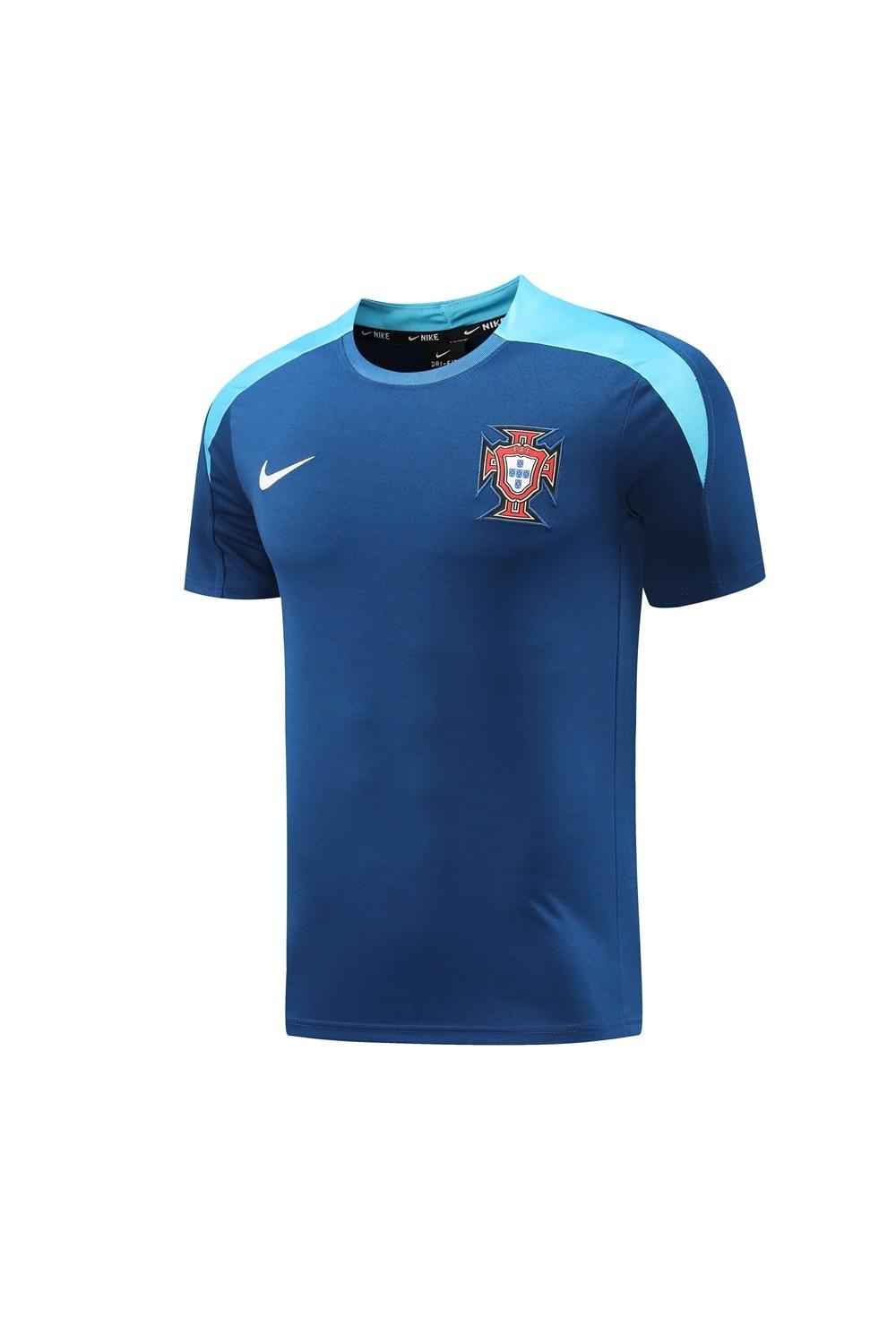 2025 Portugal Royal Blue Short Sleeve+Soccer Shorts