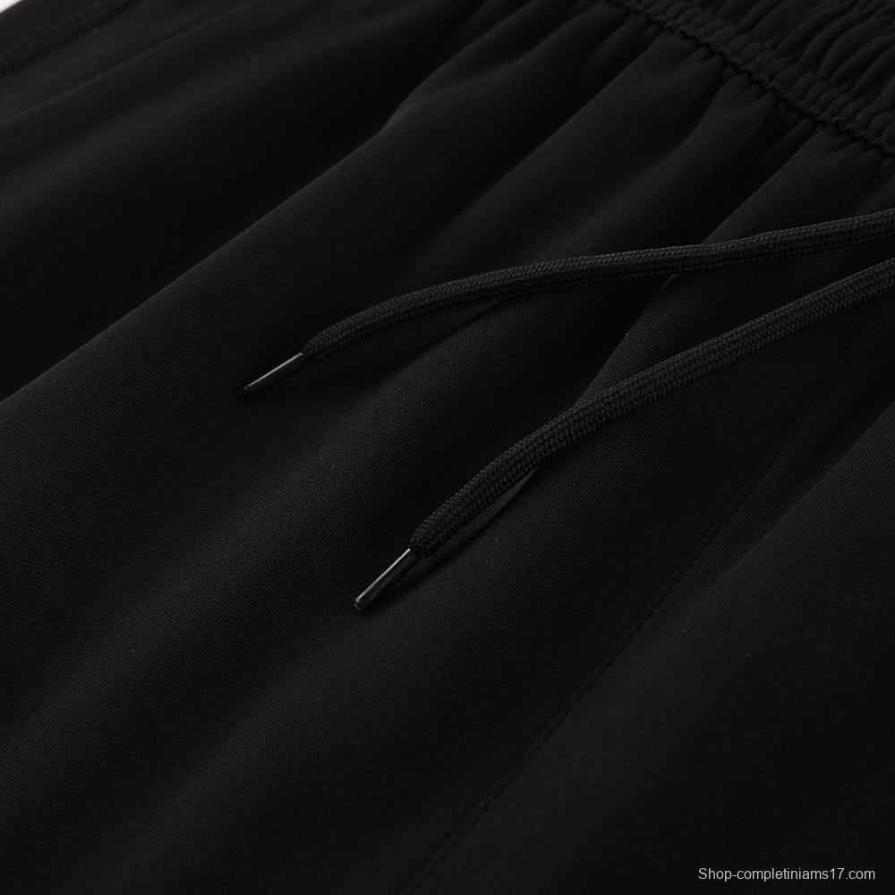 25/26 Manchester United Black Half Zipper Jacket+Long Pants