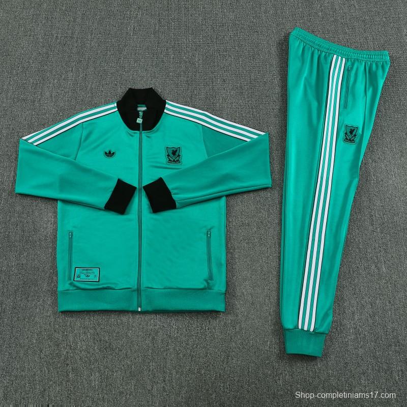 25/26 Liverpool Green Full Zipper Jacket +Long Pants