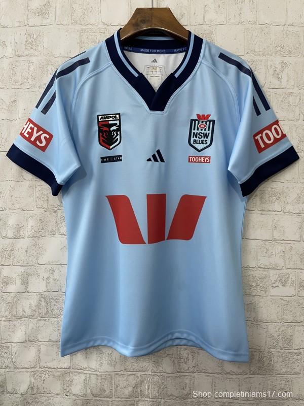 2026 NSW Blues Sky Blue with Navy Trim  Jersey