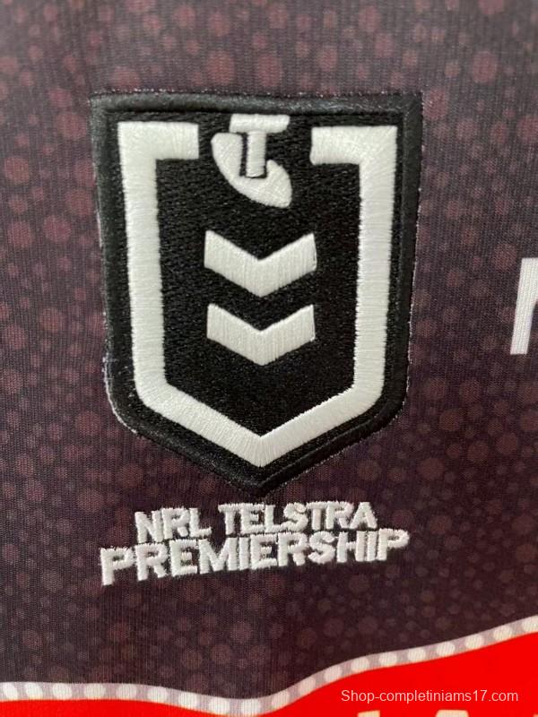 25/26 St George Illawarra Dragons Red with Indigenous Art Jersey