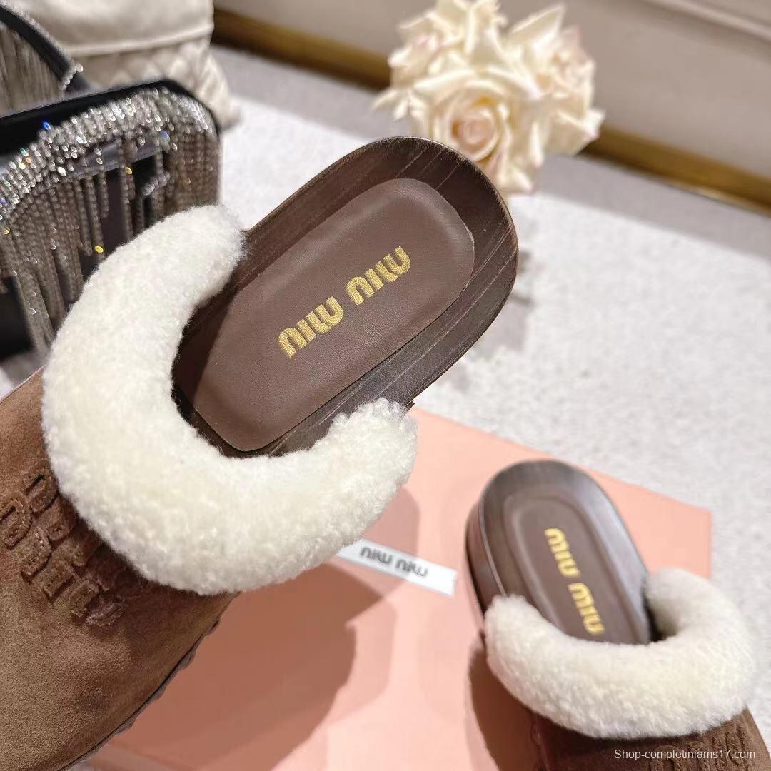 Miu Miu Cotton Shoes Sandals 2025 SS Collection - LY00260