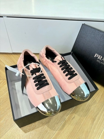 Prada 2025/SS Metal Toe Thin Sole Training Shoes Casual Shoes - LY00280