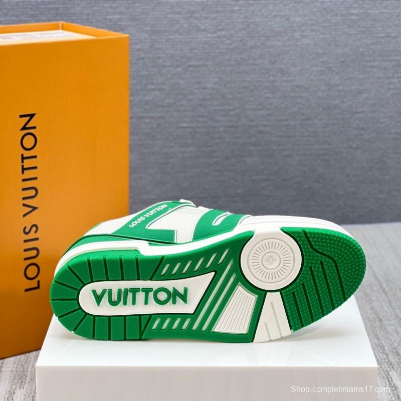 Louis Vuitton Trainer Sneaker Low 2025 SS New Colorway Unisex Casual Basketball Shoes - LY00400