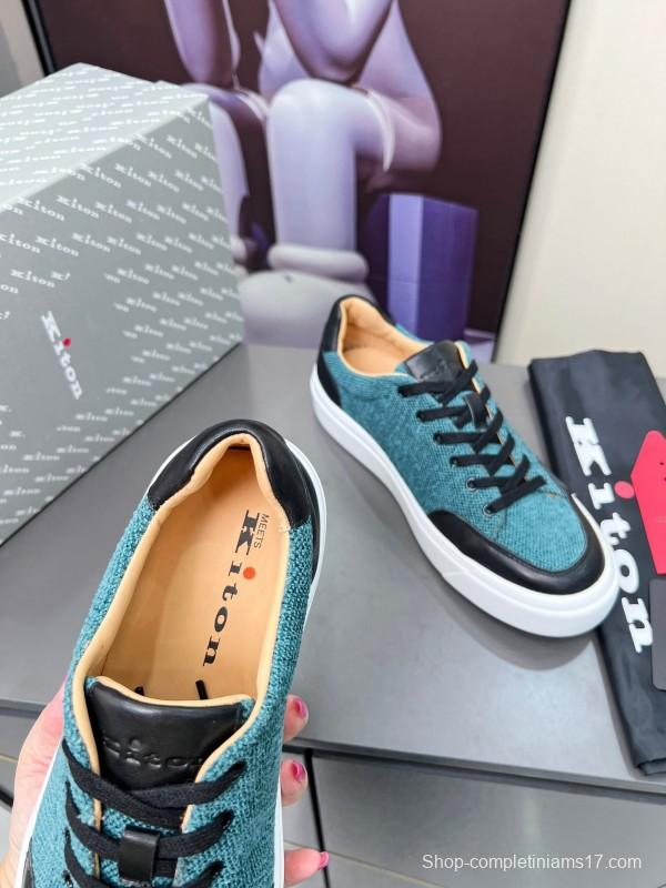 Kiton 2025/SS Tie-Detail Old Money Style Casual Men's Shoes - KFY00320