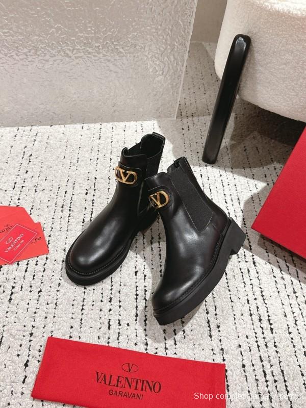 Valentino 2025 SS Metal Element Short Boots - LY00330