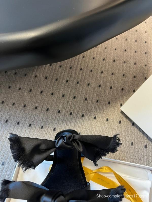 The Row 25ss Hand-Woven Bow Slippers - KFY00280