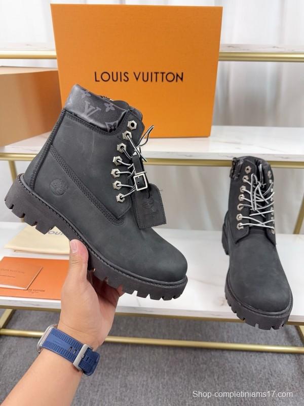 Timberland x LV Monogram Ankle Boots Waterproof Suede - LY00380