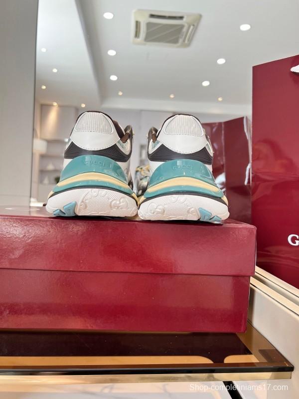 Gucci 2025/SS Series 2.0 Sneakers with Retro-Futuristic Design and Reflective Stripes - LY00460