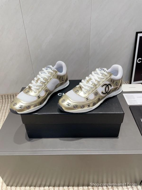 Chanel Silver Horn King II Casual Series Sneakers - KFY00330