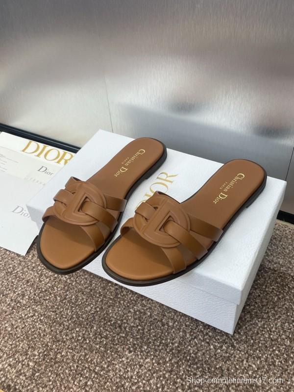 Dior D-Club Jelly Color Hollow Layered Cross Strap Women Sandals - KFY00280