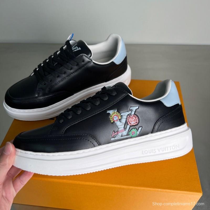 Lv Beverly Hills Low-Top Fashion Sneakers Unisex Couple Shoes - YC