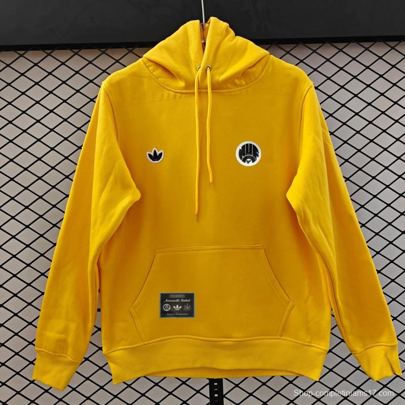 25/26 Adidas x Newcastle United Retro Embroidered Logo Hoodie 9 Colors