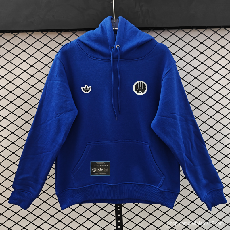 25/26 Adidas x Newcastle United Retro Embroidered Logo Hoodie 9 Colors
