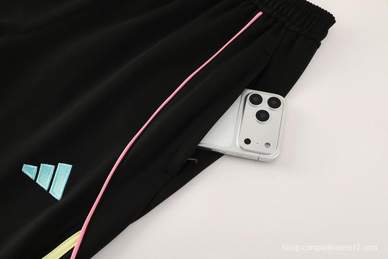 25/26  Juventus Black  Full zipper Jacket Tracksuit+ long pants