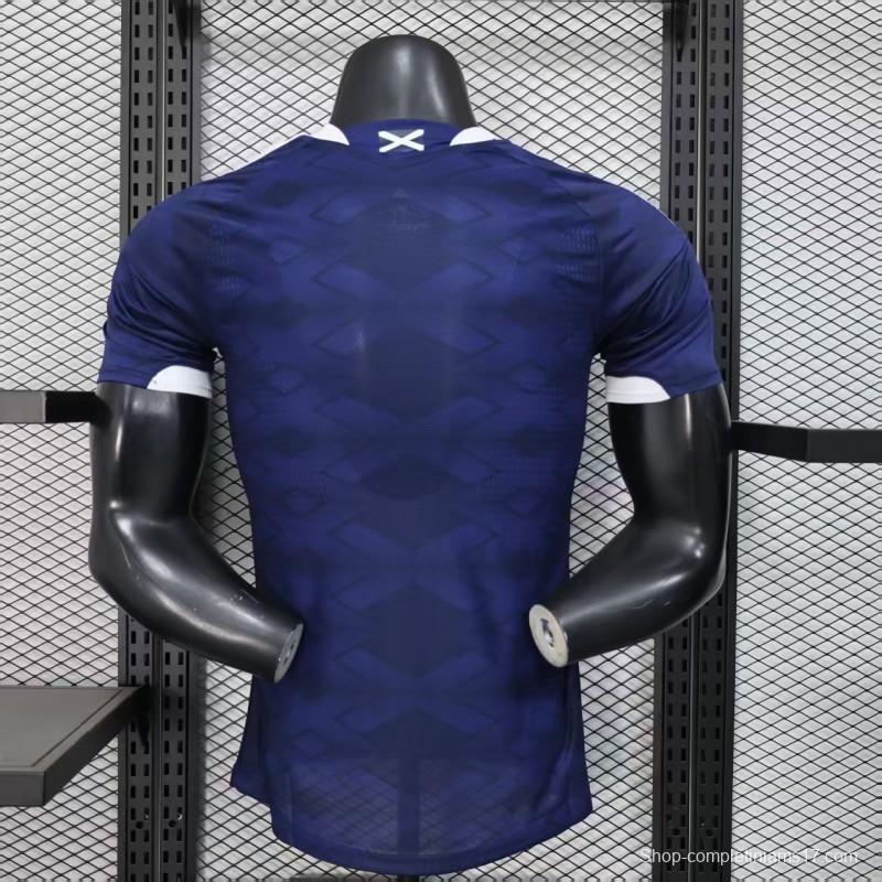 2026 Player Version  Scotland Home Navy Blue  Jersey