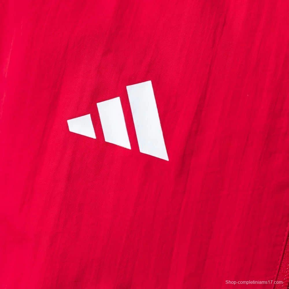 2026 Liverpool Red And White Reversible Full Zipper Jacket