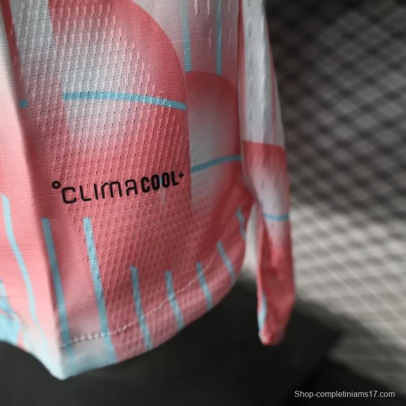 2026 Player Version Belgium Away White Pink Jersey