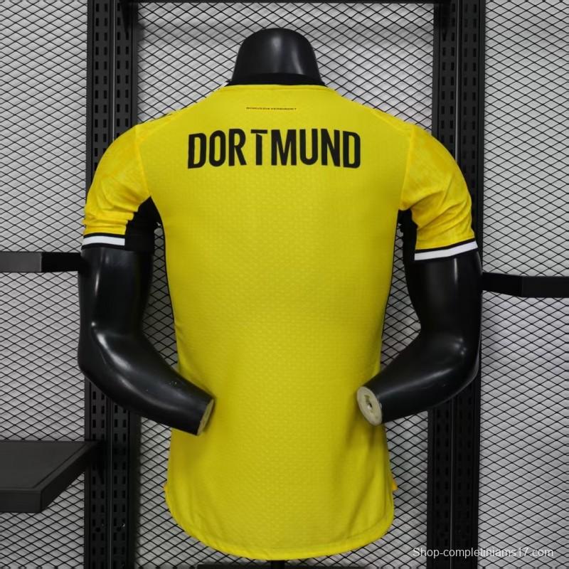 25/26 Player Version Borussia Dortmund Yellow with Black Trim Jersey