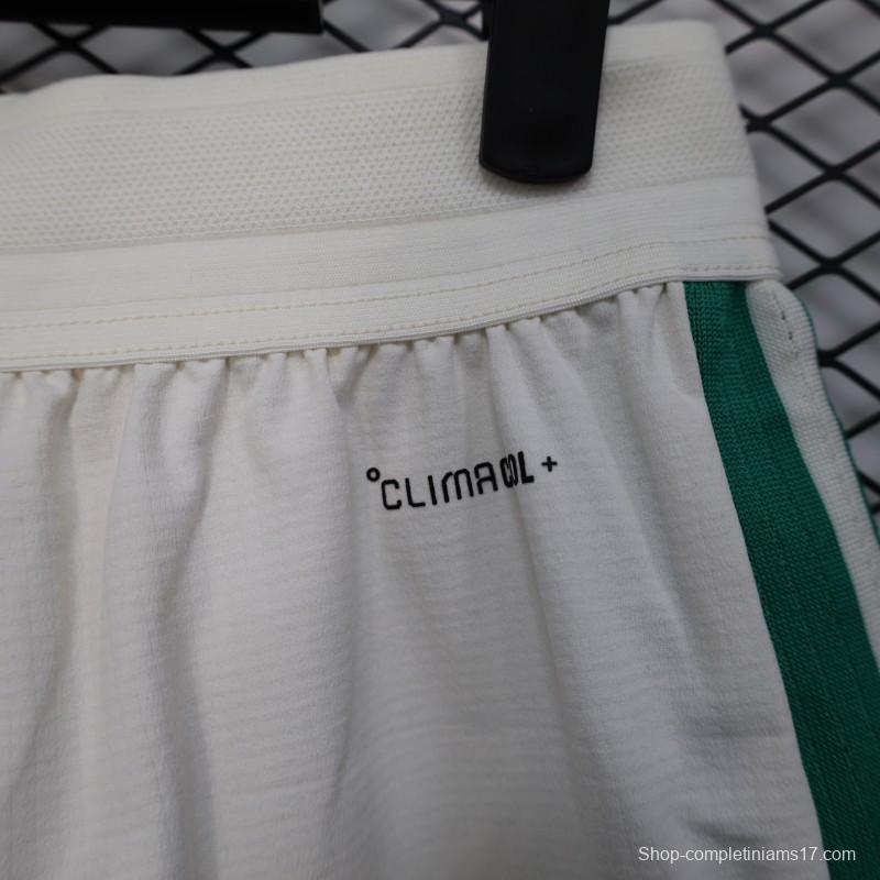 2026 Player Version Algeria White with Green Stripes Shorts