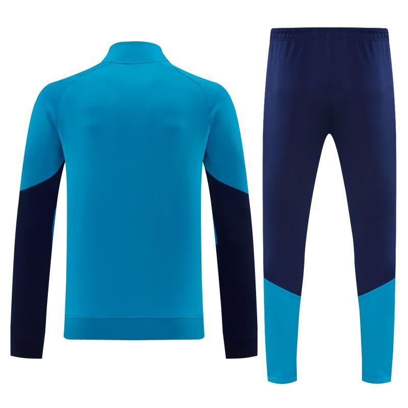 26/27 Spain Light Blue Full Zipper Jacket Tracksuit + Long Pants