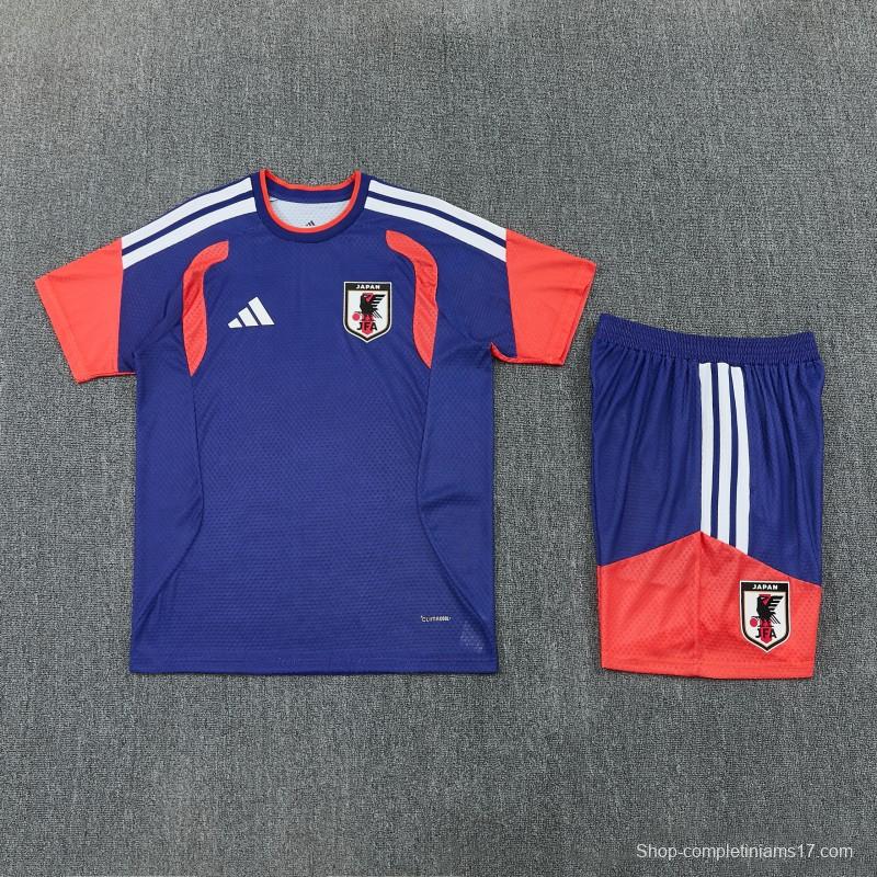 26/27 Japan  Blue  Short Sleeve+Soccer Shorts