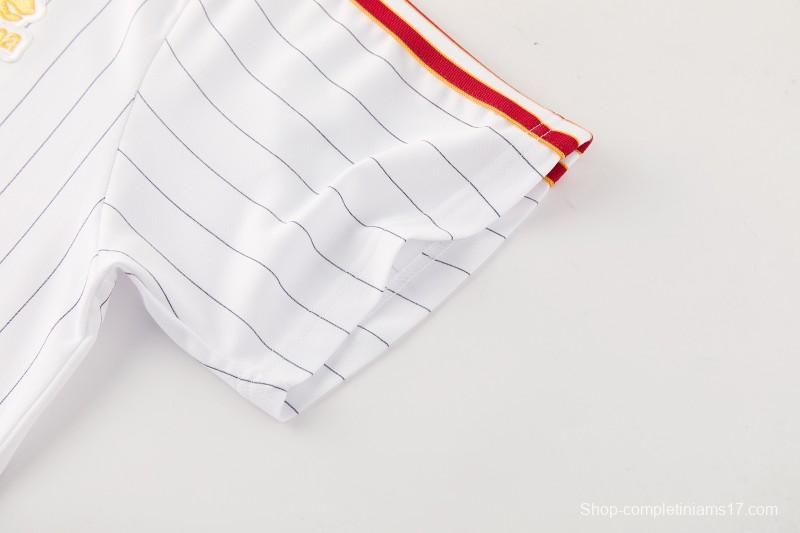 26/27 AS Roma White Short Sleeve+Soccer Shorts