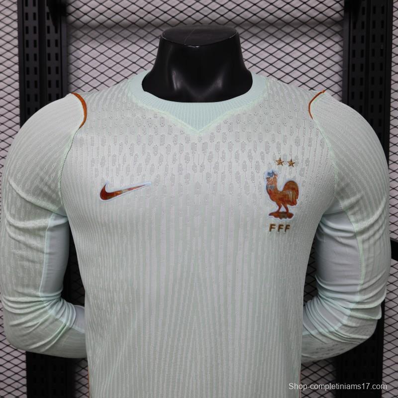 Player Version 26/27 France Mint Green Away Long Sleeve Jersey