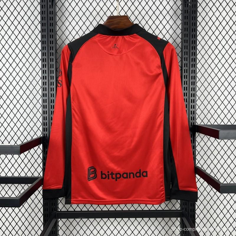 25/26 AC Milan x Slam Jam Limited Edition Long Sleeve Red Forth Jersey