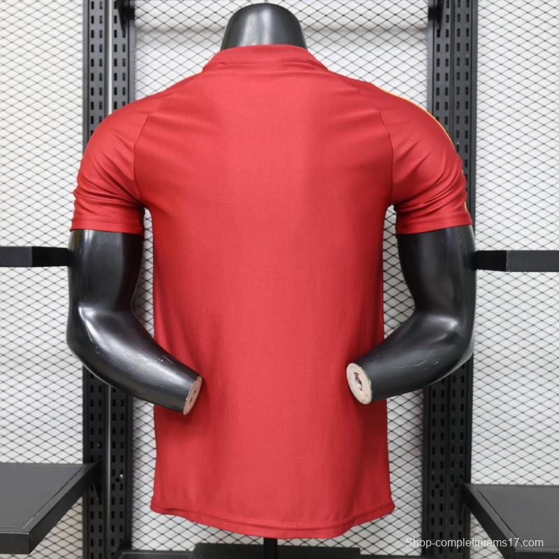 Player Version 2026 AS Roma x Adidas Originals Retro Deep Red Home Jersey