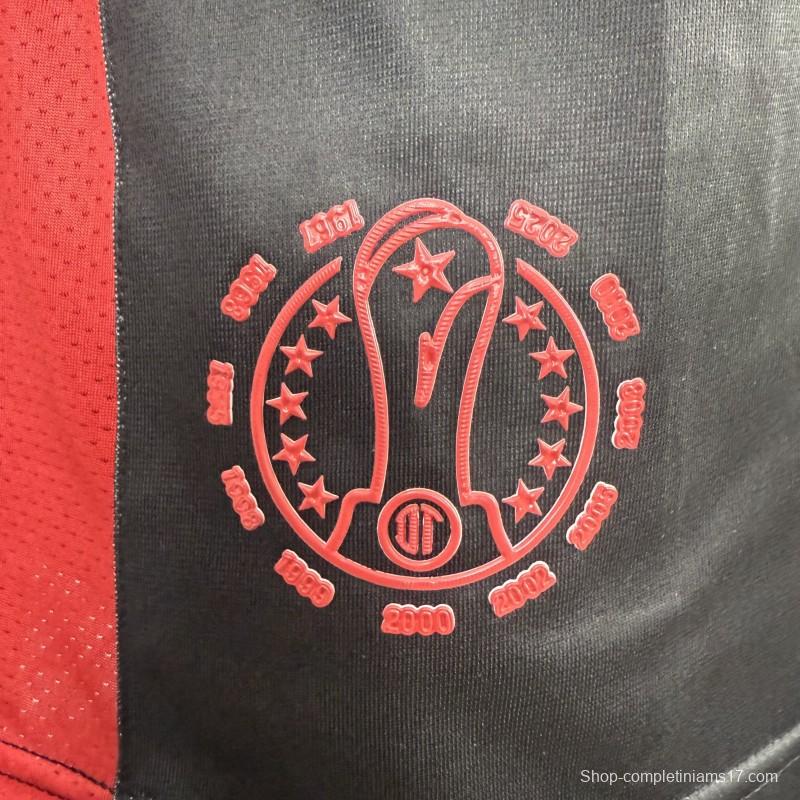 Player Version 25/26 Deportivo Toluca FC Black Goalkeeper Long Sleeve Jersey with Polo Collar