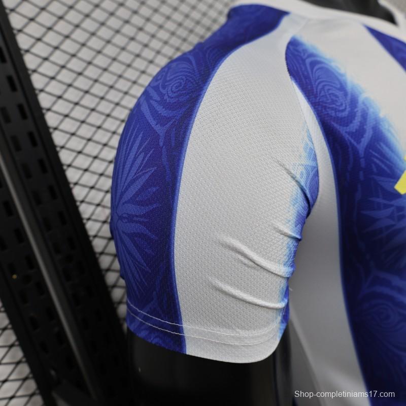 Player Version 2026 Argentina Blue & White Stripe Home Jersey