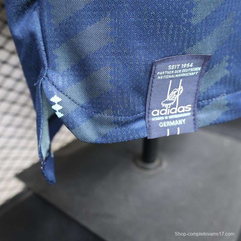 Player Version 2026 Germany  Navy Blue with Zigzag Pattern Away Jersey