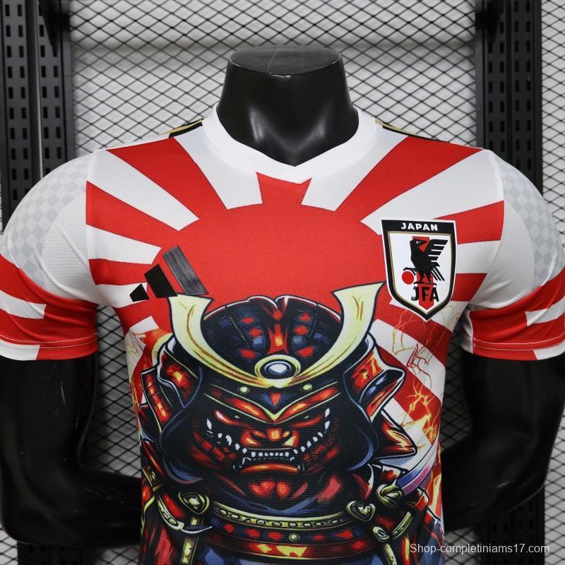 Player Version 2026 Japan  White "Samurai + Rising Sun" Special Edition Jersey