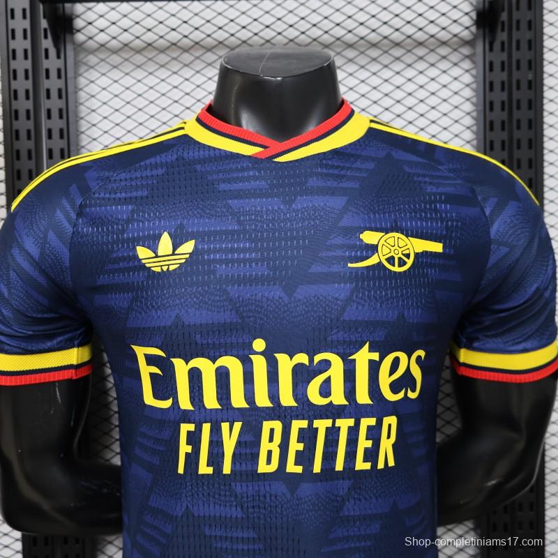 layer Version 26/27 Arsenal Navy Blue with Geometric Pattern Third Jersey