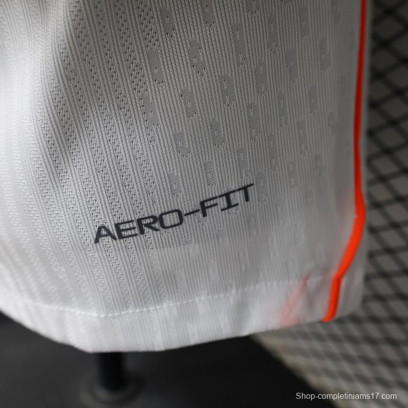 Player Version 2026 Netherlands  White with Orange  Away Jersey