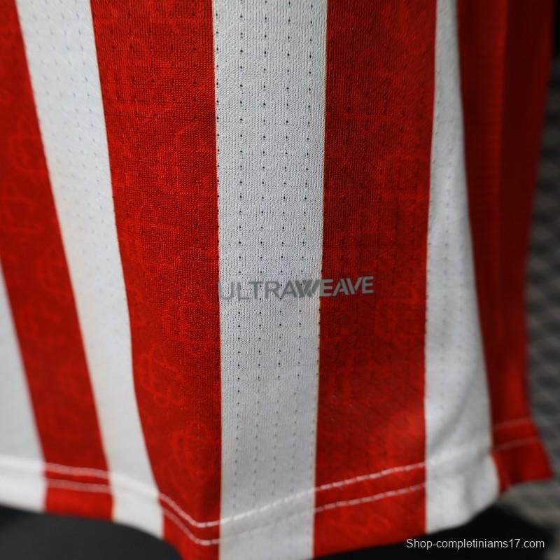 Player Version 26/27 Chivas de Guadalajara Red & White Stripes Home Jersey
