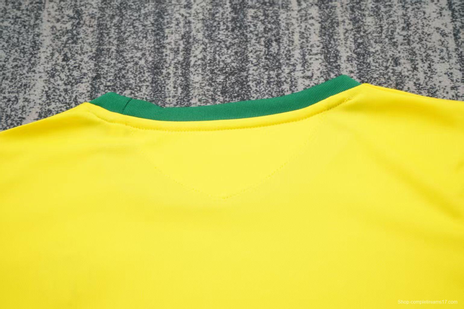 Retro Kids 1970  Brazil Yellow Jersey