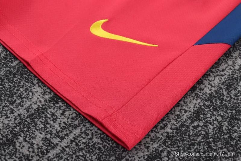 Retro Kids 10/11 Barcelona Red Blue Home Long Sleeve Jersey