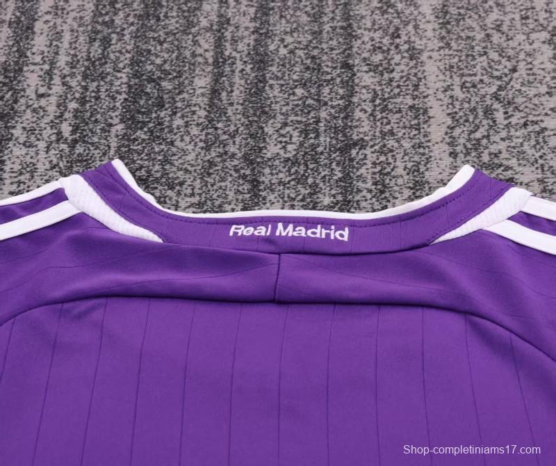 Retro Kids 06/07 Real Madrid Away Purple Jersey
