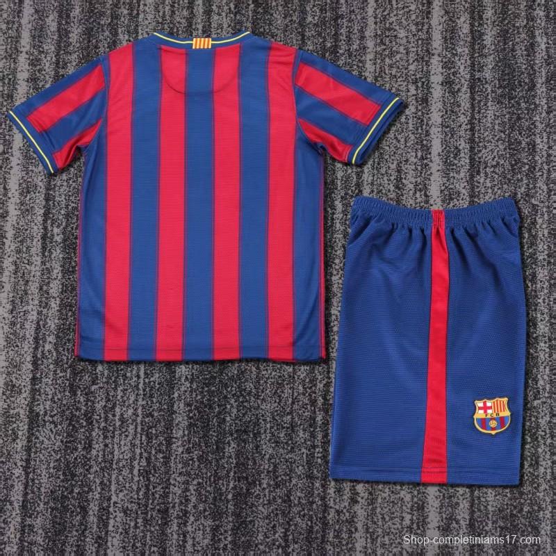 Retro Kids 09/10 FC Barcelona Home Jersey