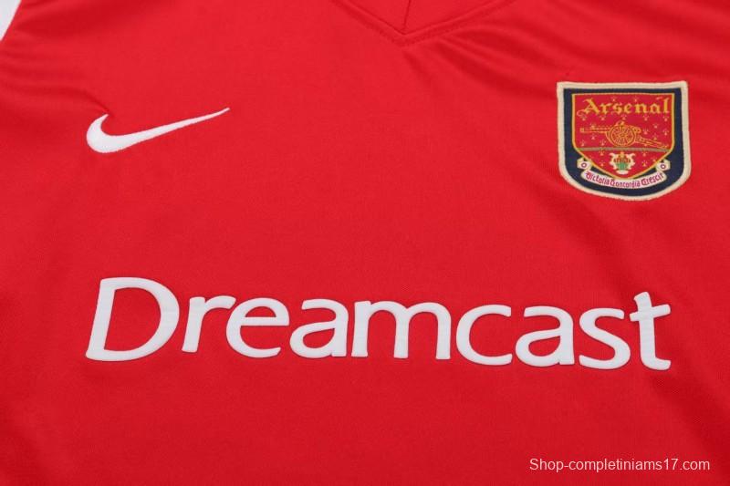 Retro 01/02 Kids Arsenal Red & White Home Jersey