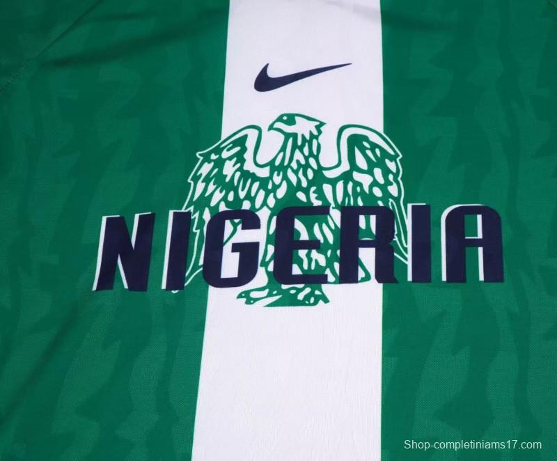 Retro Kids 1996  Nigeria Green Home Jersey