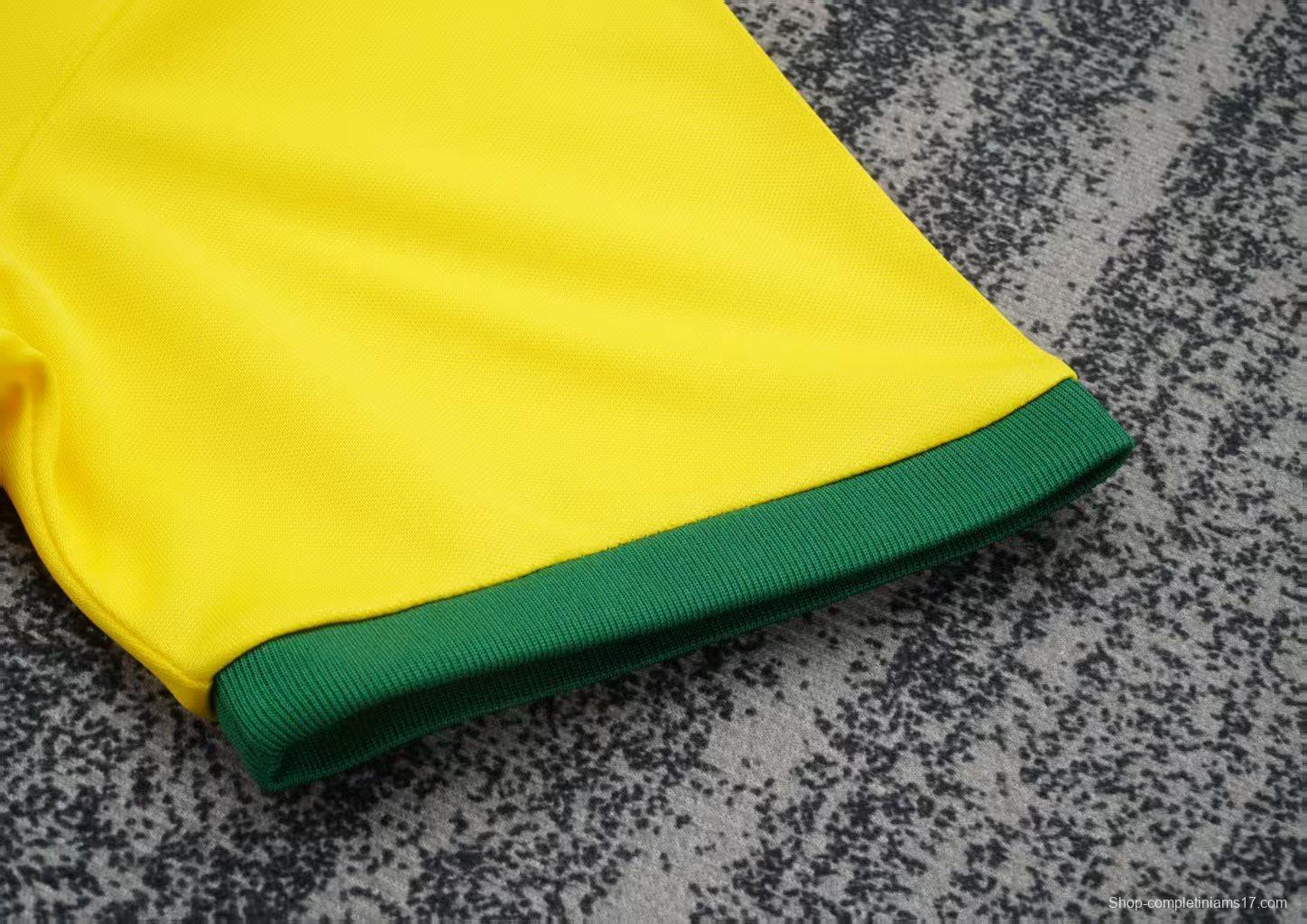 Retro Kids 1970  Brazil Yellow Jersey